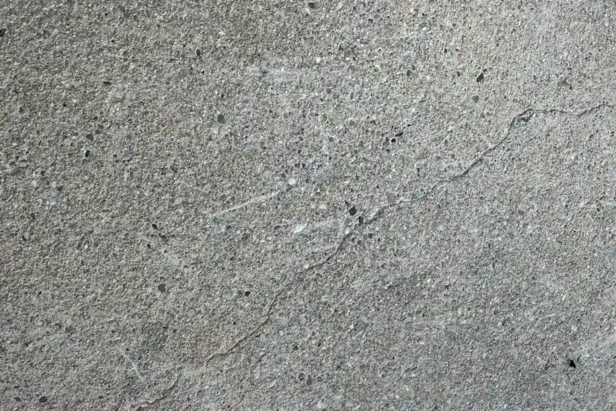 Close-up of a cured concrete surface